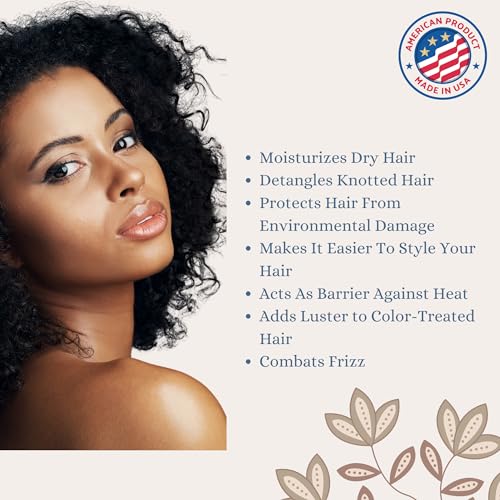 t.botanicals Lavender Chebe Leave-In Conditioner 8 oz for Hair Growth & Moisture