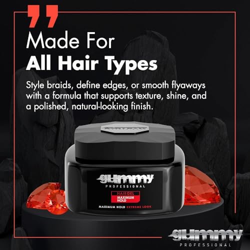 Gummy GU-GU101B Unscented Hair Gel 500ml - Maximum Hold & Extreme Style
