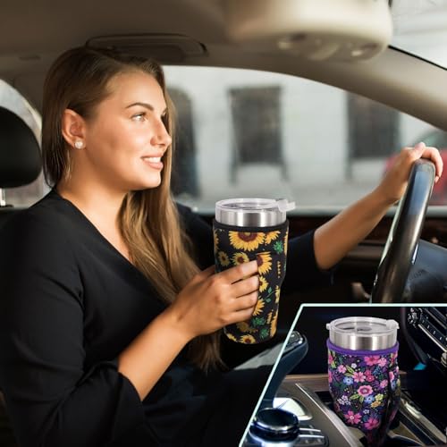 Neoprene Cup Holder with Handle for 30oz-42oz Tumblers