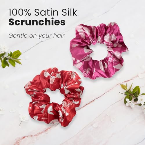 Satin Ribbon Scrunchies Set for All Hair Types - Soft, Durable & Stylish