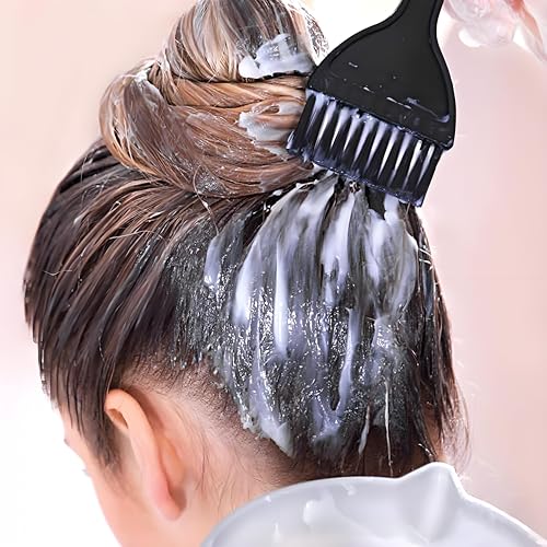 6-Piece Hair Dye Mixing Bowl and Brush Set for Home Use