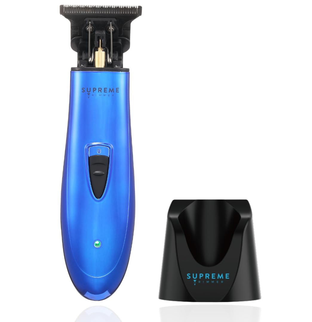 Supreme Trimmer Professional T Shaper | Cordless Hair & Beard Liner for Men | Low Noise, Precision Edger Clippers | Ideal for Sensitive Skin, Kids & Elderly | Barber & Home Use