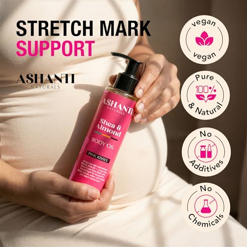 Ashanti Naturals Pure Shea and Sweet Almond Body & Hair Oil, 4 oz