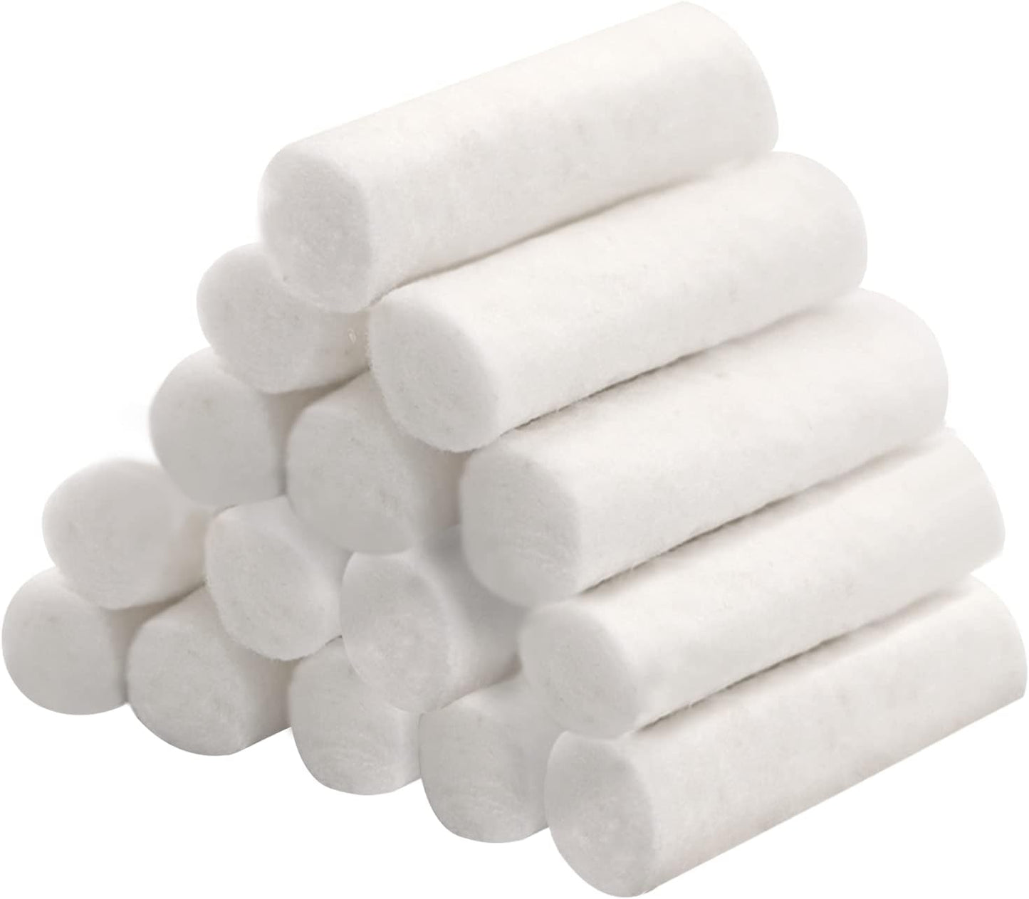 Dental Cotton Rolls - 200 Count 1.5 Inch Non-Sterile Absorbent Cotton for Mouth Care & Nosebleeds