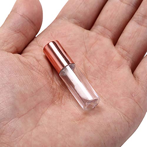 SKYPRO 25 Pack Clear Refillable Lip Gloss Containers with Pipettes & Rubber Inserts