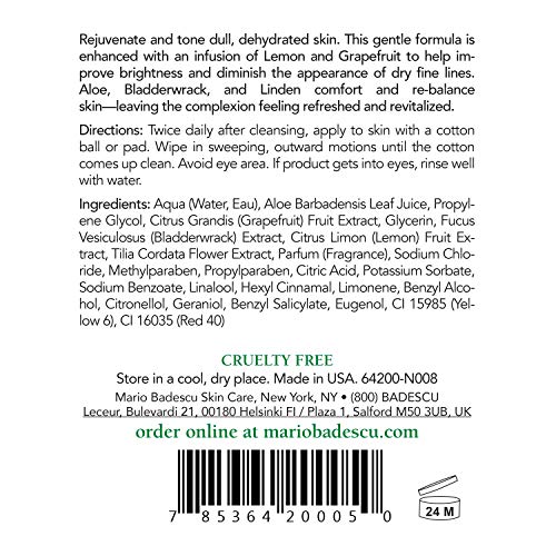 Mario Badescu Alpha Grapefruit Toner, Alcohol-Free Brightening Face Exfoliator