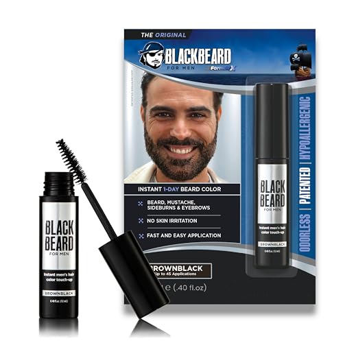 Blackbeard for Men Instant Beard Color Brown/Black 0.4 Fl Oz - Pack of 1