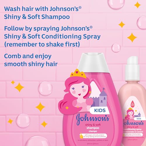 Johnson's Kids Shiny & Soft Tear-Free Shampoo & Conditioner Bundle