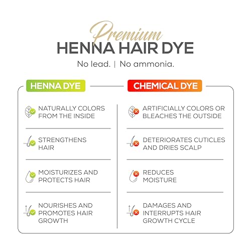 Parallel Products Dark Brown Henna Hair Dye Kit for Spot Coloring - 3g with Mixing Dish