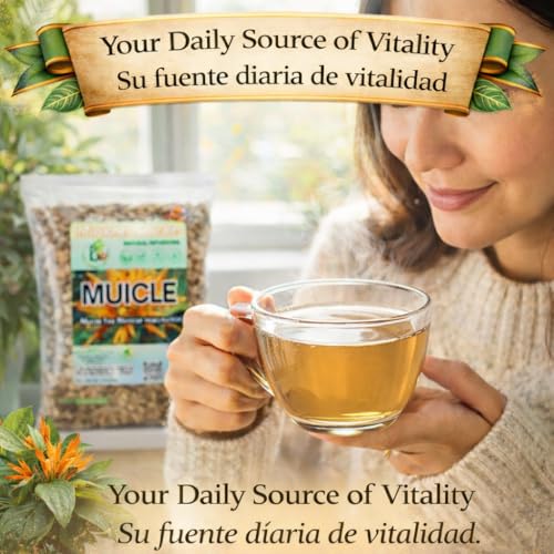 Muicle Herbal Tea - 4 oz Loose Leaf Mexican Honeysuckle, 100% Natural, Vegan