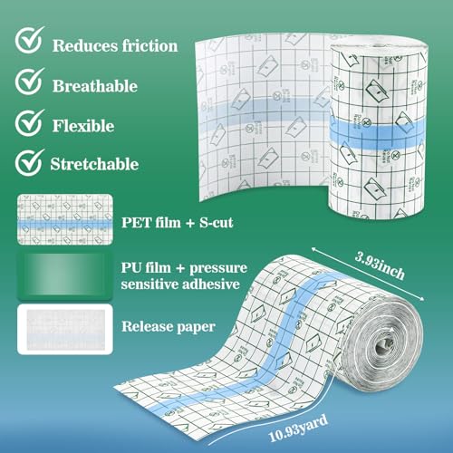 MAQIHAN Waterproof Tattoo Aftercare Bandage Roll - 3.94" x 10.94yd