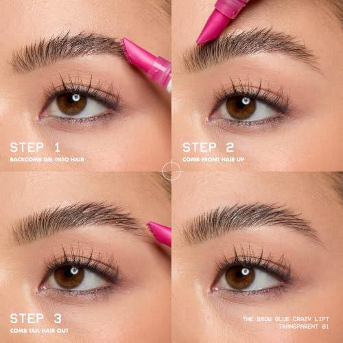NYX Brow Glue Crazy Lift - Clear Eyebrow Gel with 16HR Hold