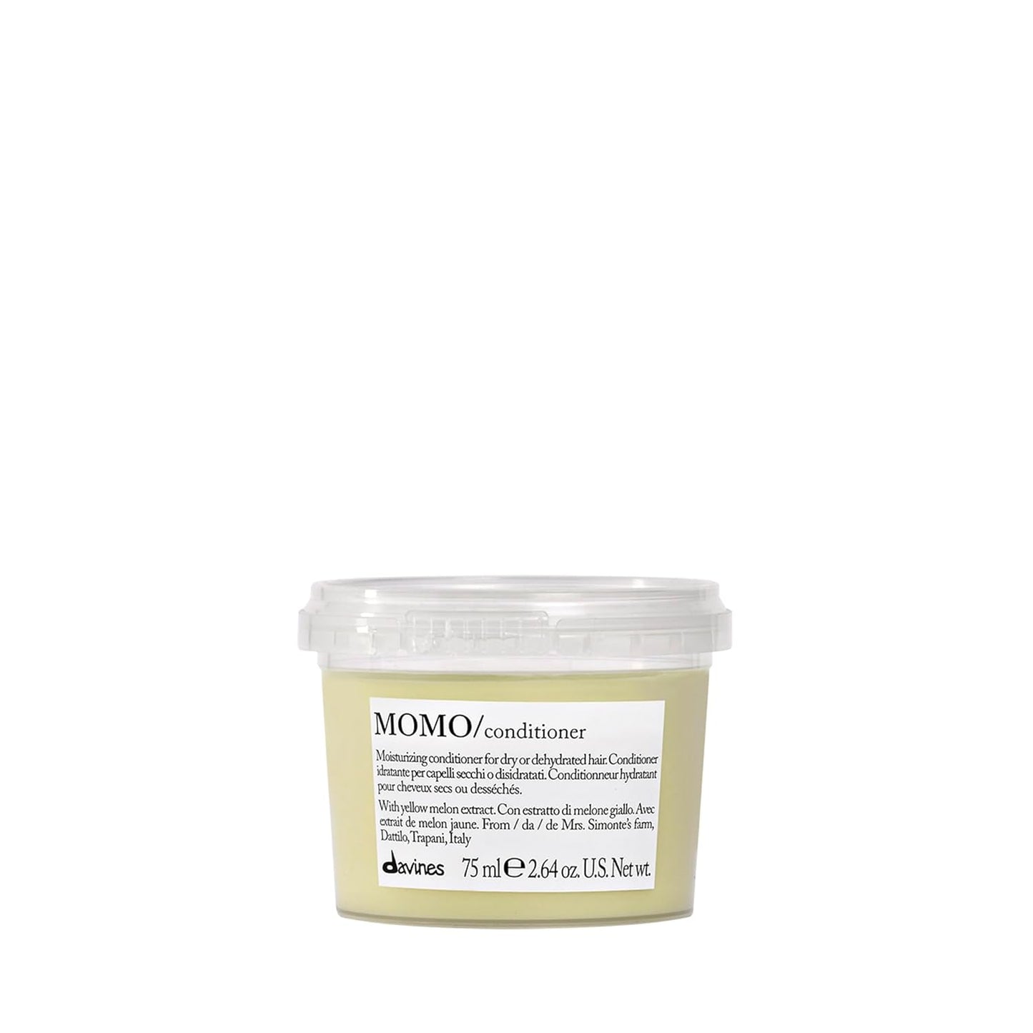 Davines MOMO Conditioner - Deep Moisturizing Formula for Dry Hair - Hydrates & Detangles for Softness & Shine | Apricot Infused