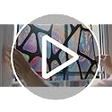 Stained Glass Window Privacy Film - Non-Adhesive Mosaic Design
