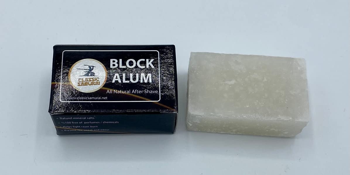 Classic Samurai Block Alum Post-Shave Stone 2.48oz