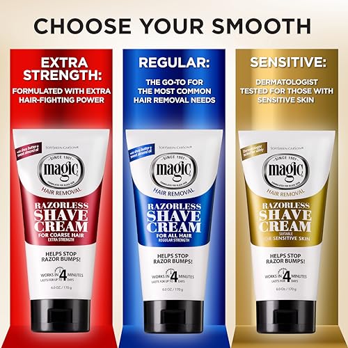 SoftSheen Magic Razorless Shaving Cream for Coarse Hair - 2 Count