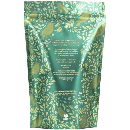Harney & Sons Luck Always Irish Breakfast Tea Sachets - 25 Count