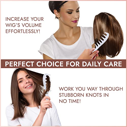 Wide Tooth Detangling Comb for Wigs & Hair Extensions