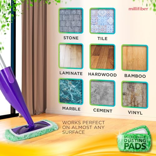 Millifiber Microfiber Floor Duster Mop Refills - 2 Pack