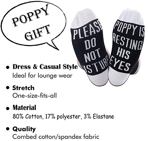 TSOTMO Gift for Grandpa - Father's Day Please Do Not Disturb Poppy Resting His Eyes (Medium)