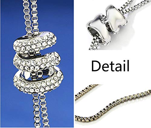 Elegant Pearl Pendant Necklace for Women Long Chain Jewelry Adjustable Statement