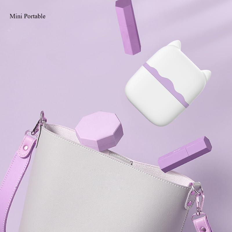 WAZXIQN Purple Ice Face & Eye Roller 2-in-1 Cooling Skin Massage Tool