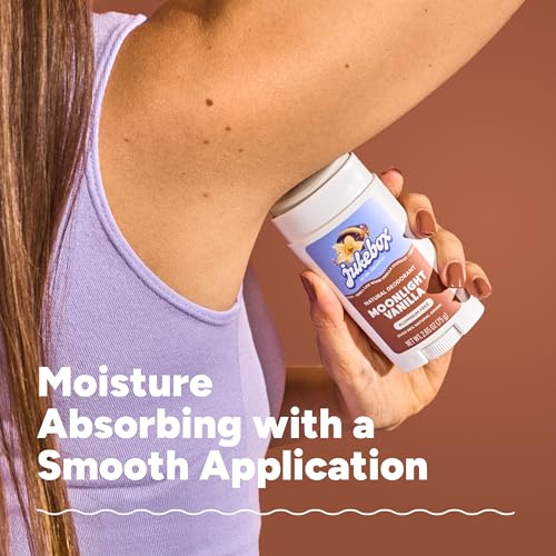Jukebox Natural Women's Deodorant - Aluminum Free, 72-Hour Odor Protection, Moonlight Vanilla
