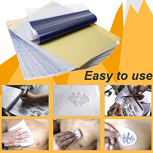 Yuelong 3+20PCS Tattoo Skin & Transfer Paper Kit - Practice Silicone & Stencil Supplies