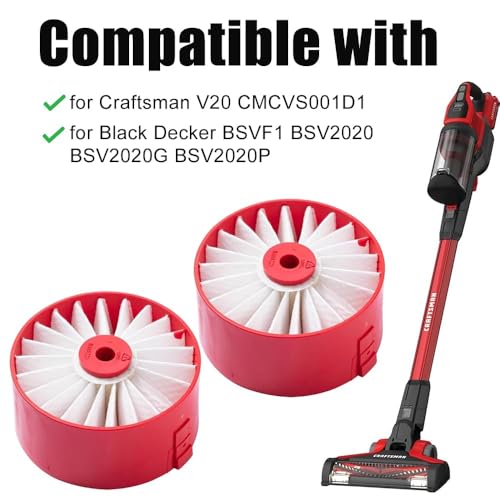 HEPA Filters Replacement for Craftsman V20 & Black Decker Vacuums