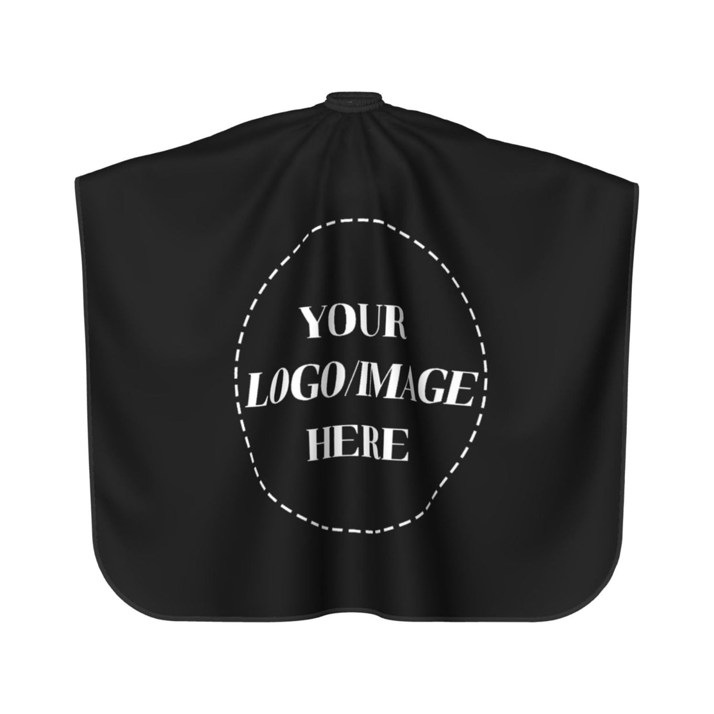 Byxhuc 39x47in Customized Hair Cutting Cape with Logo Photo, Personalized Black Barber Cape, Custom Black Cutting Capes for Hairstylist Barbers Designer, Christmas Birthday Gifts for Friend Him Her