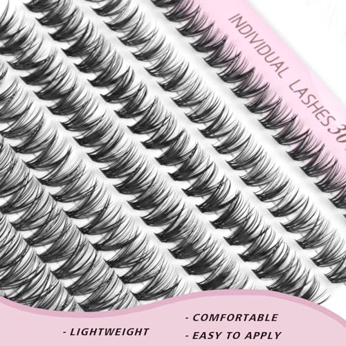FinyDreamy 30D Individual Lash Clusters 8-16mm Volume False Eyelashes