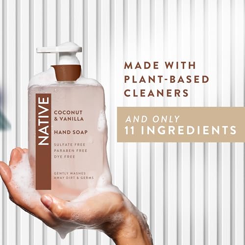 Native Coconut & Vanilla Liquid Hand Soap - Non-Drying, 13 oz