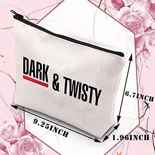 Grey's Anatomy Inspired Makeup Bag for Nurses & Doctors - Dark & Twisty Toiletry Pouch