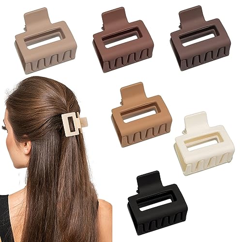 Seapaw 6-Pack Medium Claw Clips for Thin to Medium Hair - 2 Inch