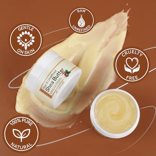 Raw Shea Butter 100% Pure & Unrefined - 4.2 oz for Skin & Hair