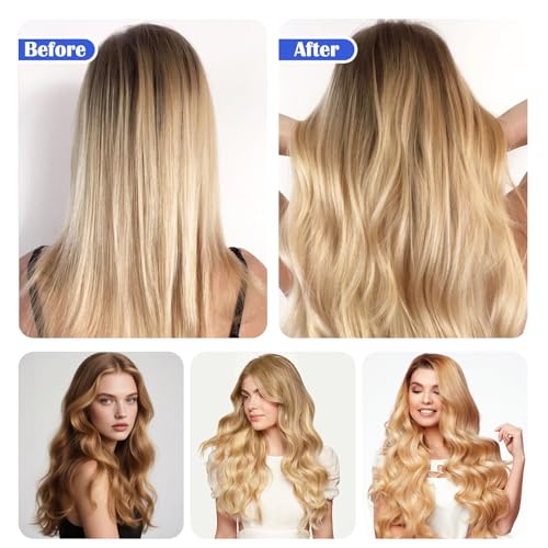 Large 12 Pack Self Grip Hair Rollers - Random Color for DIY Curls