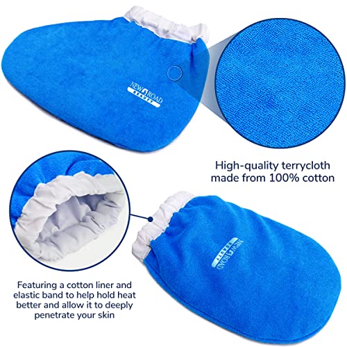 New Road Beauty Paraffin Wax Mitts and Booties Set for Hand and Foot Therapy