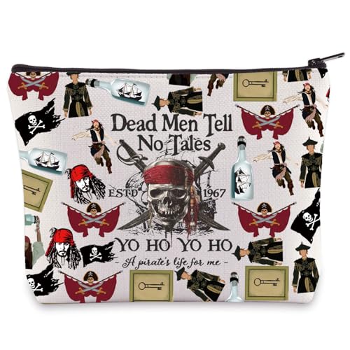 Dead Men Bag - Jack Sparrow Cosmetic Makeup Bag for Pirate Lovers
