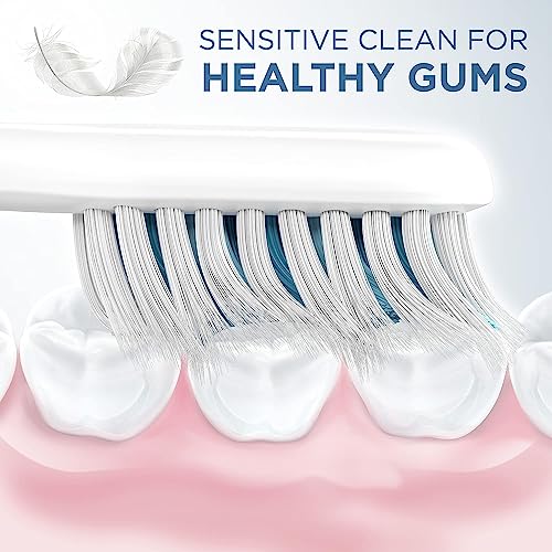 Oral-B Clic Sensitive Clean Replacement Brush Heads, Black, 6 Count
