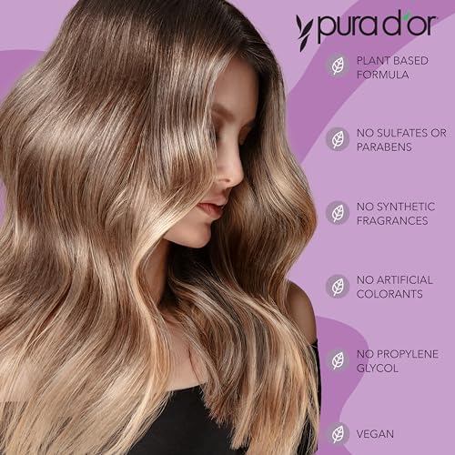 PURA D'OR ColorHarmony Purple Shampoo 16 Oz for Blonde & Color-Treated Hair
