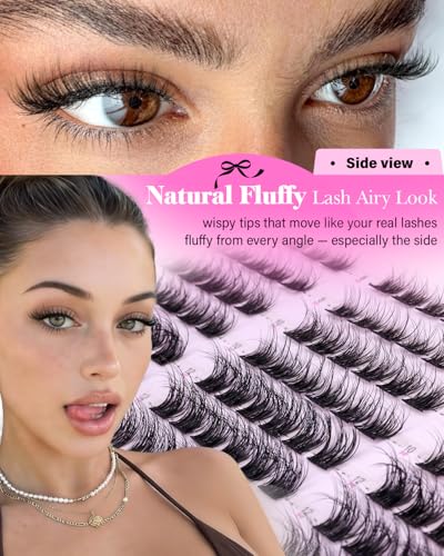 Fluffy Eyelash Clusters 8-14mm - Soft & Comfortable Volume CD Curl