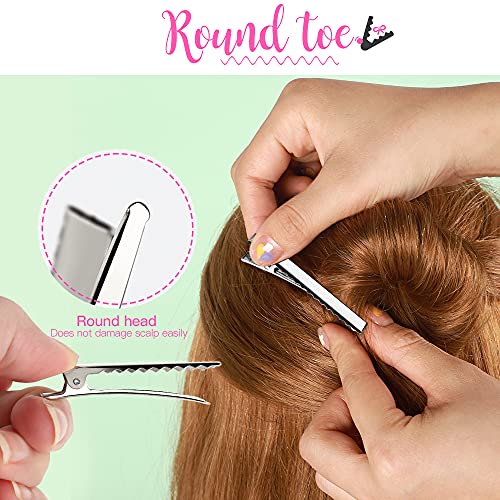 YGDZ 120pcs 2.17 Inch Metal Alligator Hair Clips for Bows and Styling
