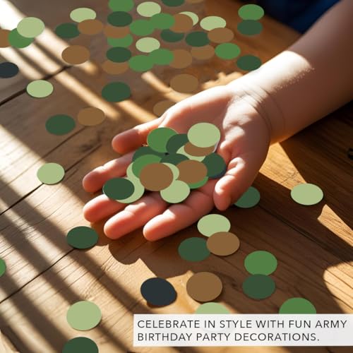 Andaz Press Large Confetti Party Decor - Camouflage, 180-Pack