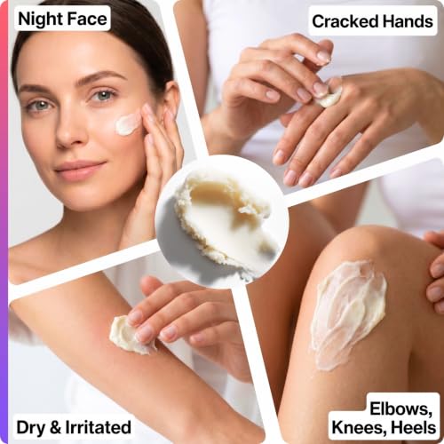 SELFWISE Beef Tallow Body Butter - Hydrating Whipped Balm for Dry Skin
