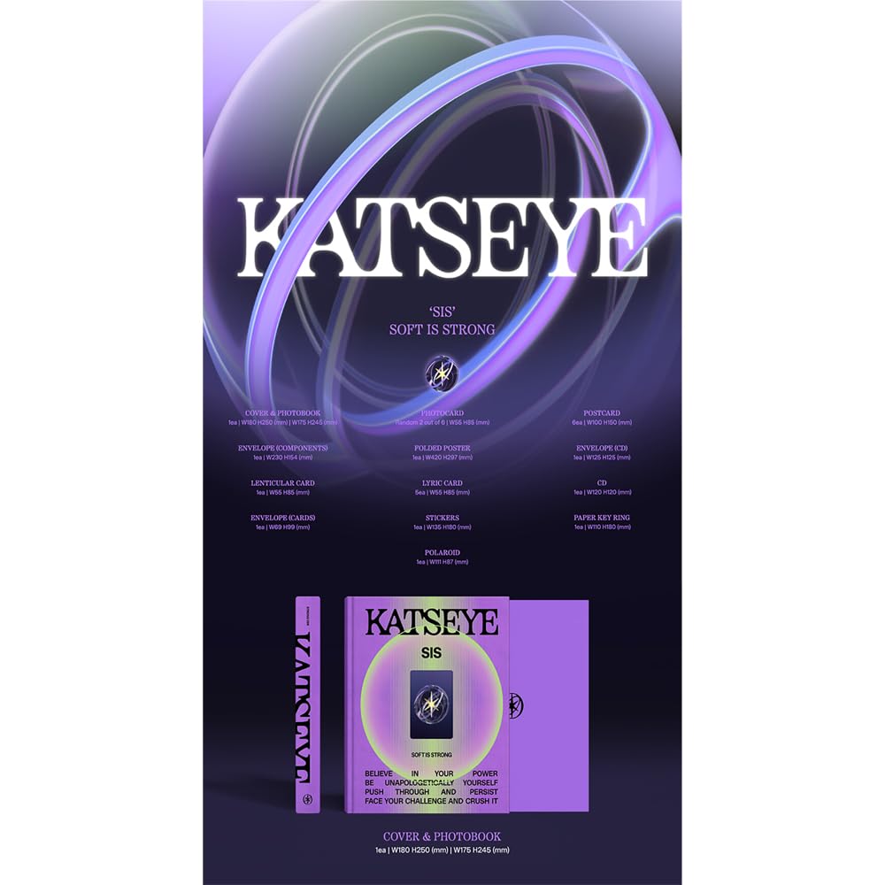 KATSEYE [1st EP Album SIS SOFT IS STRONG](STRONG Ver) + 3 Extra Photocards Set