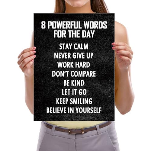 Inspirational Motivational Quote Canvas Print - 16x12 Inch Wall Art