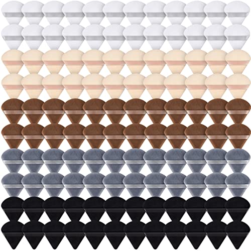 Skylety 120-Piece Triangle Makeup Powder Puffs - Soft Cosmetic Blending Sponges