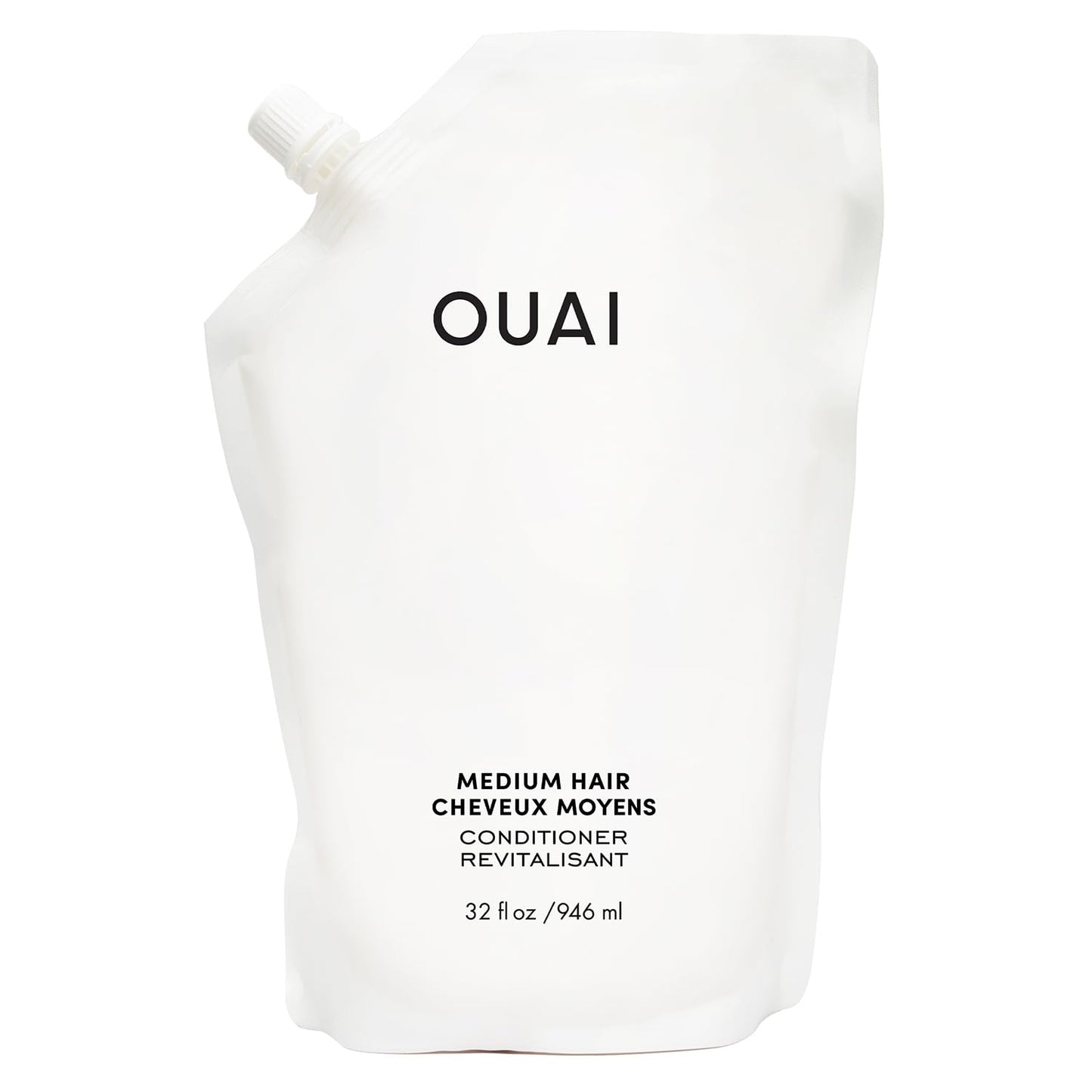 OUAI Medium Conditioner - Hydrating Coconut Oil Hair Care | Strengthens & Repairs, 10 Oz