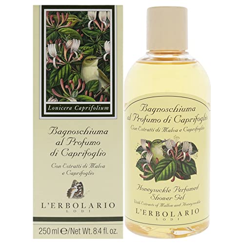 L'Erbolario Honeysuckle Moisturizing Shower Gel - Nourishing Body Wash 8.4oz