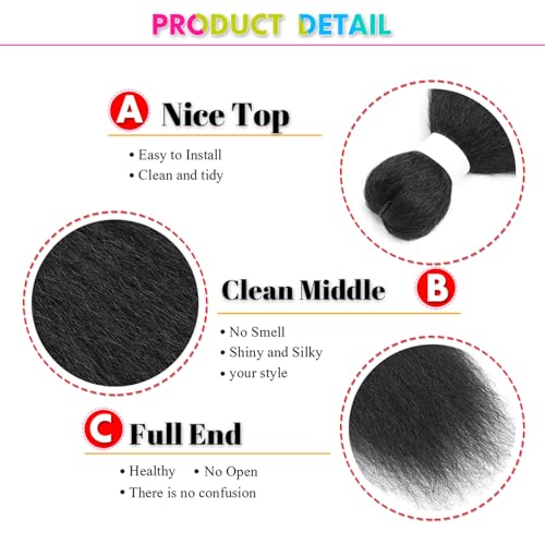 Kinky Straight Vixen Crochet Hair Bundles - 26 Inch, 3 Pack